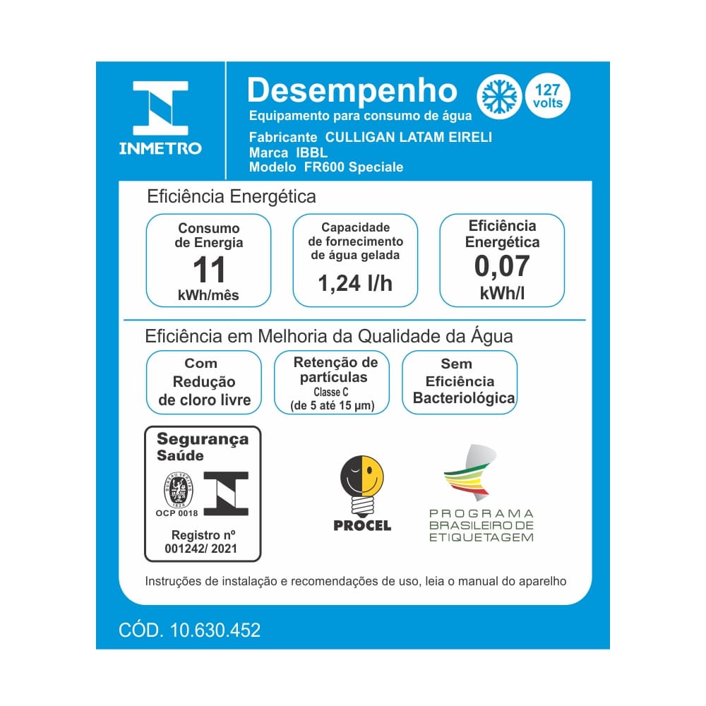 PURIFICADOR DE AGUA IBBL FR600 SPECIALE - Imagem 4