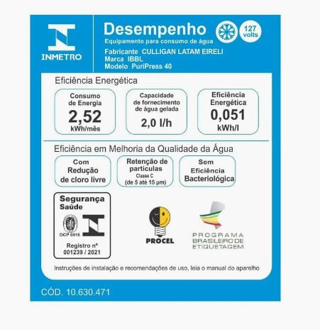 PURIFICADOR IBBL PURIPRESS 40 - Imagem 4